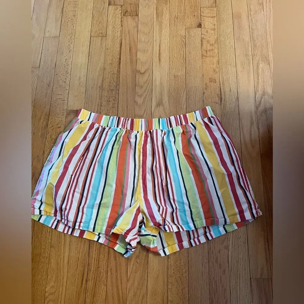 Disney Multicolor Striped Lounge Women's Shorts